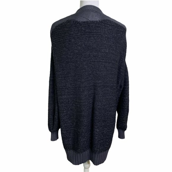 Free People Black Gray Deep Space Combo Cardigan - Picture 8 of 11